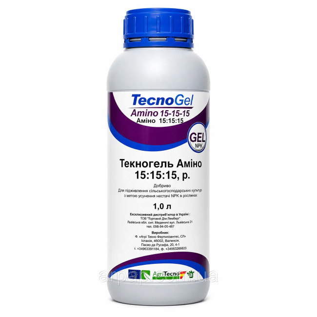 Удобрение Текногель Амино 15-15-15 / TecnoGel Amino 15-15-15 1 л