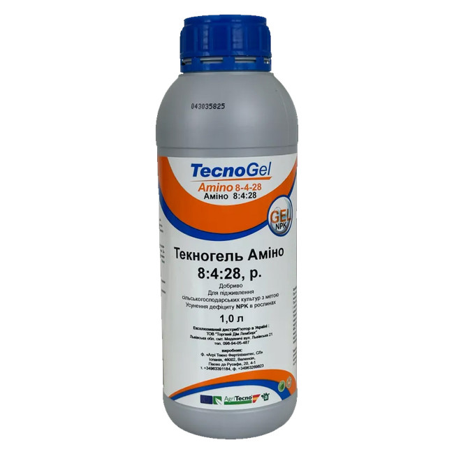 Удобрение Текногель Амино 8-4-28 / TecnoGel Amino 8-4-28 Development 1 л