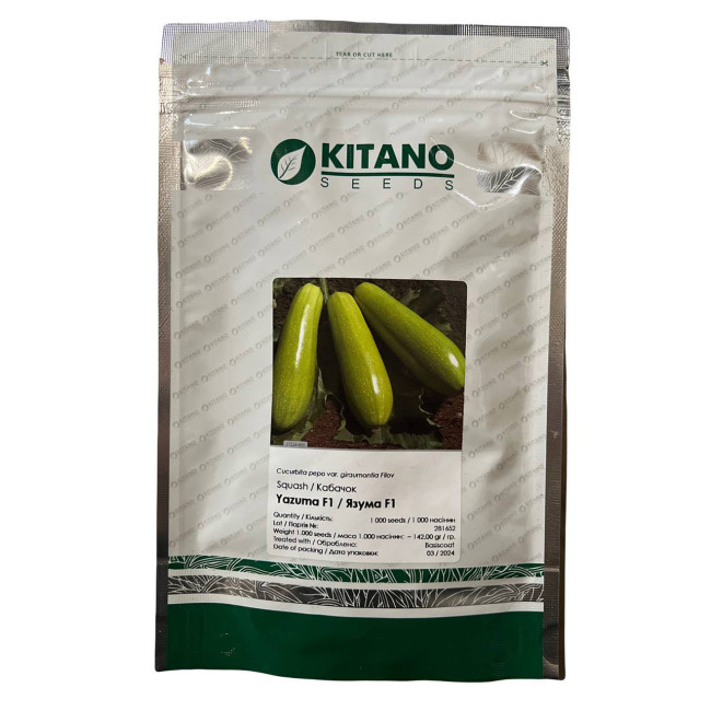 ЯЗУМА (КС 3714) F1 / YAZUMA (KS 3714) F1 50 насінин - Кабачок, Kitano Seeds