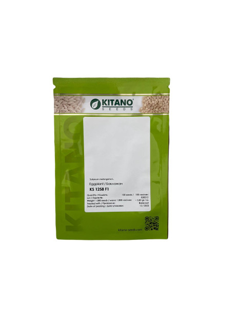 КС 1258 F1 / KS 1258 100 насінин — Баклажан, Kitano Seeds