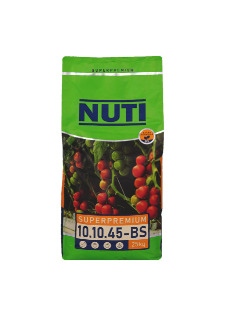 Водорастворимое удобрение SUPERPREMIUM 10.10.45-BS (NUTI) – 25 кг
