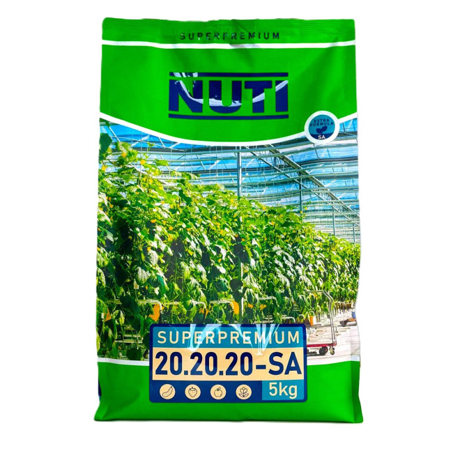 Водорастворимое удобрение SUPERPREMIUM Нути 20.20.20-SА NUTI 1кг
