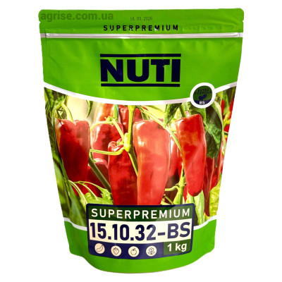 Водорастворимое удобрение SUPERPREMIUM Нути 15.10.32-BS NUTI 1 кг