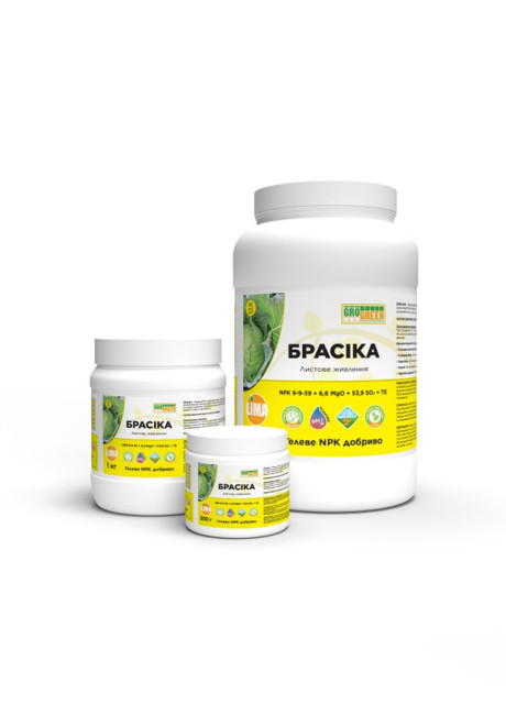 Удобрение Гель Брасика 5 кг 9-9-39+6,6MgO+54SO3+TE ГроГрин | Brassica Gro Green