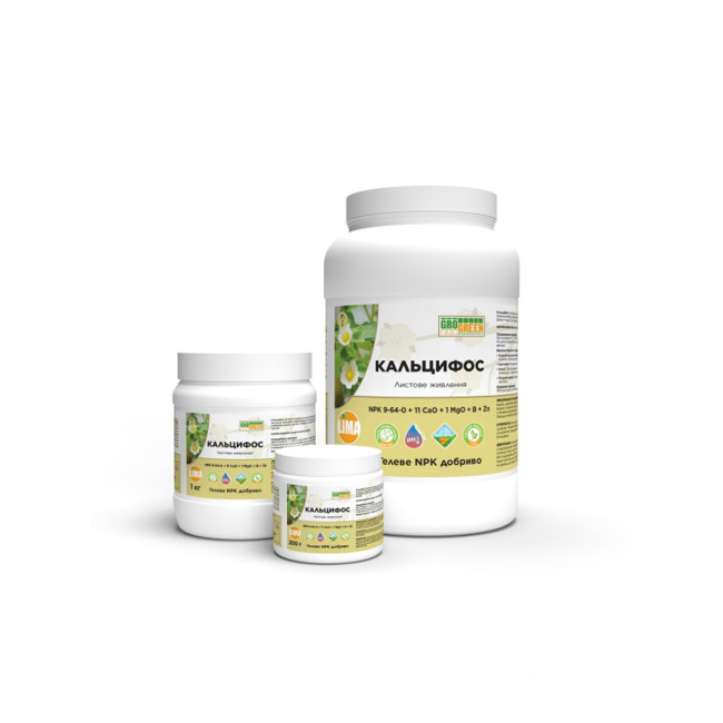 Добриво Гель Кальцифос 1 кг NPK 9-64-0 ГроГрін | Calciphos Gro Green