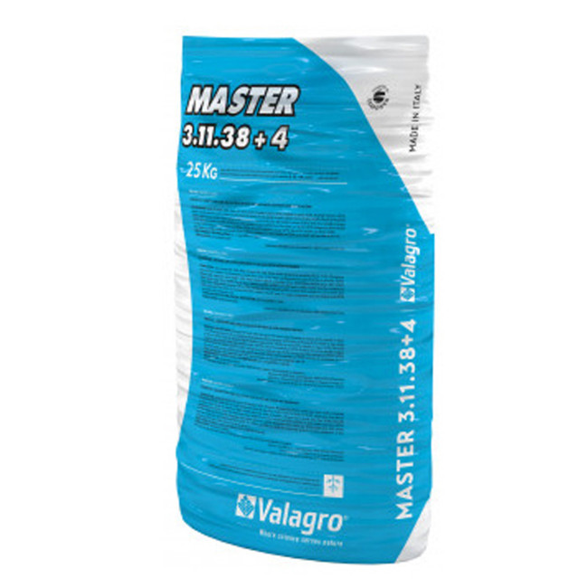 МАСТЕР NPK 3.11.38+4 / MASTER NPK 3.11.38+4 - 25 кг - комплексне мінеральне добриво, Valagro