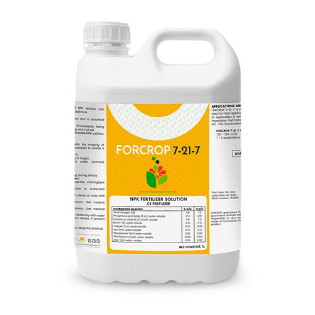FOLCROP 7-21-7 — стимулятор для вегетативной фазы 5 л