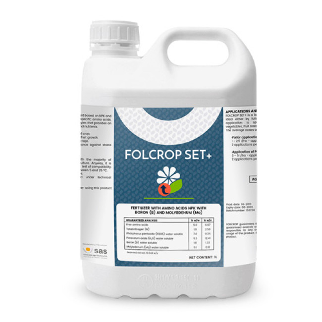 FOLCROP SET+ — стимулятор цветения и завязывания плодов 5 л
