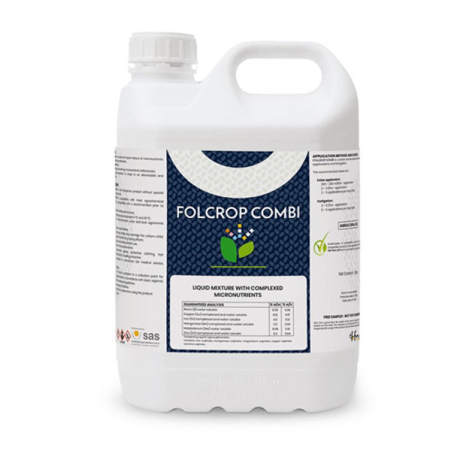 FOLCROP COMBI — комплексне мікродобриво з бором, марганцем, цинком, міддю та молібденом 5 л